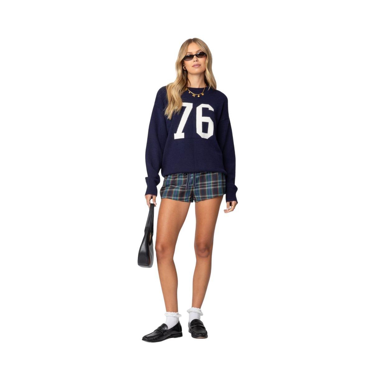 Edikted Women's Cabin Plaid Shorts