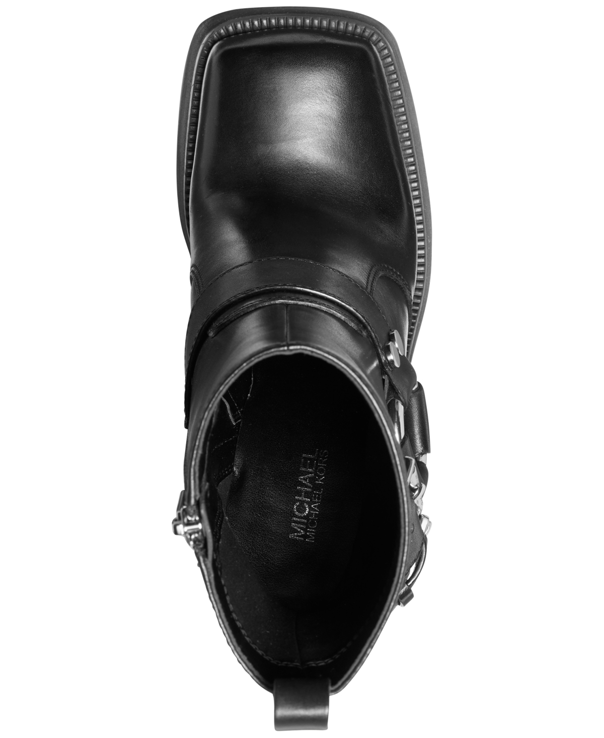 Michael Michael Kors Women's Crosby Leather Moto Booties