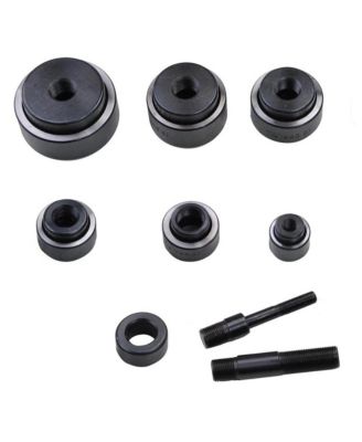 6 Ton Hydraulic Knockout Punch Set 6 Dies (1/2" to 2") Hole Puncher Tool Kit 11-gauge with Rotatable Head