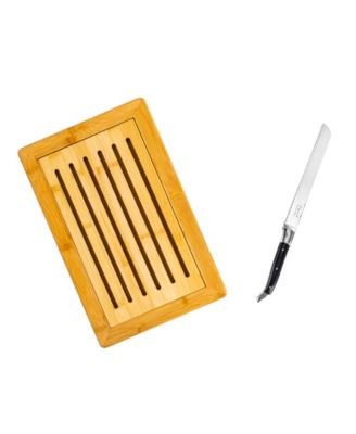 Laguiole 2 Piece Pakkawood Bread Knife with Bread Board