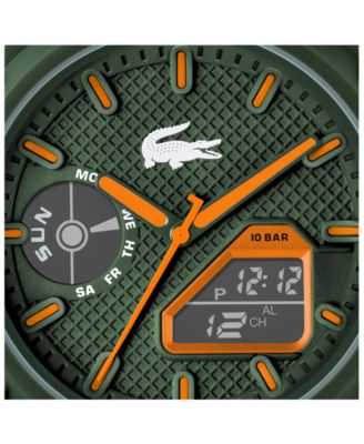 Men's LC33 Khaki Silicone Strap Watch 45mm