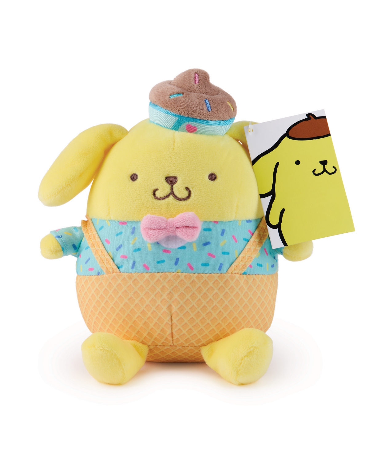 Hello Kitty Gund Sanrio Ice Cream Pompompurin Plush, 6" In Multi Color