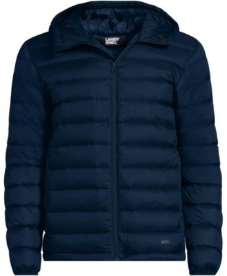 Men's Tall Hooded Wanderweight Packable Down Jacket
