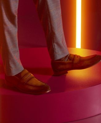 Men's Burke Moc Toe Saddle Slip On Shoes