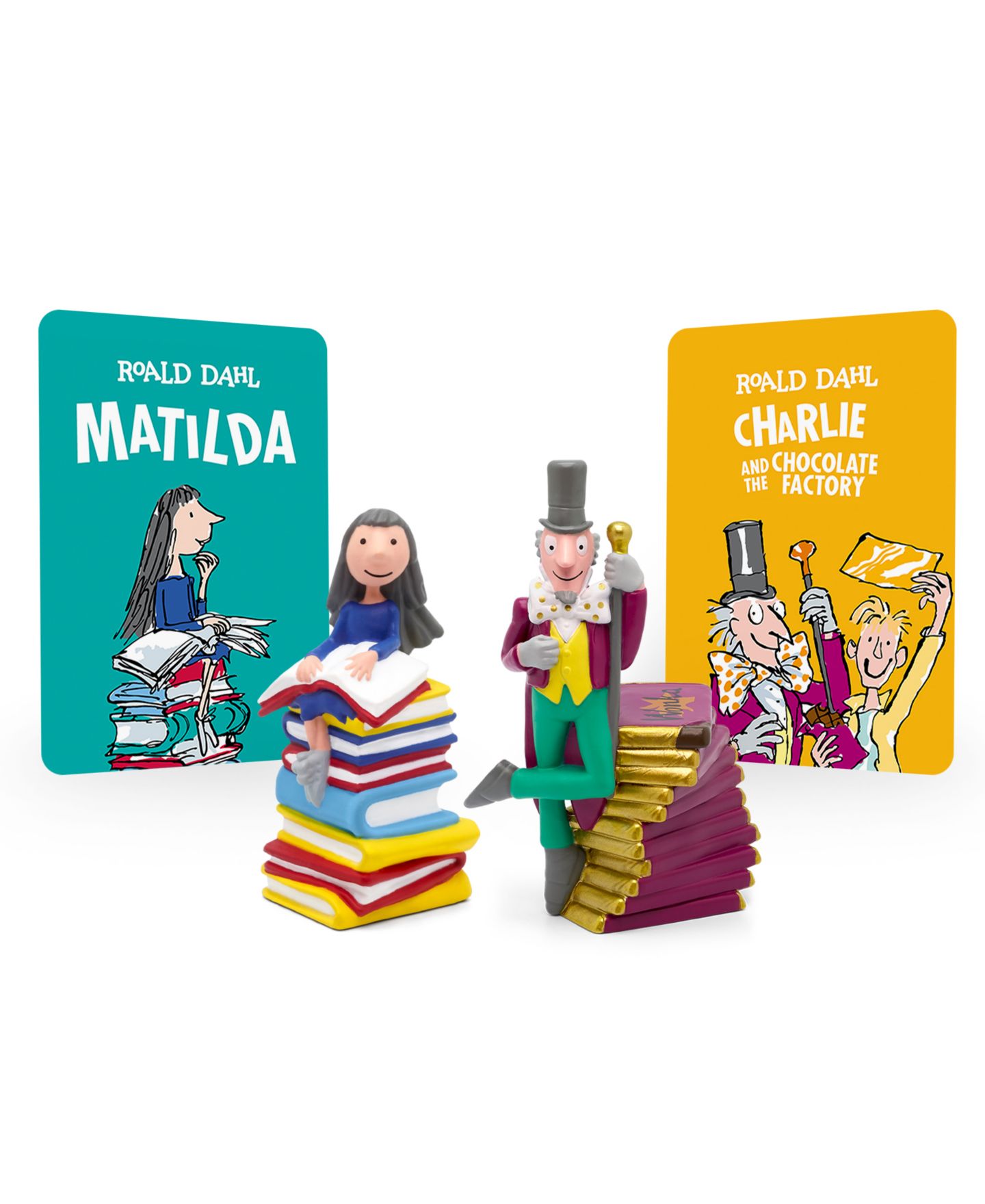 Детские фигурки Tonies Roald Dahl Matilda and Charlie and the Chocolate Factory Audio Figurines, 2-Piece Set, Ages 3+ — фото 6