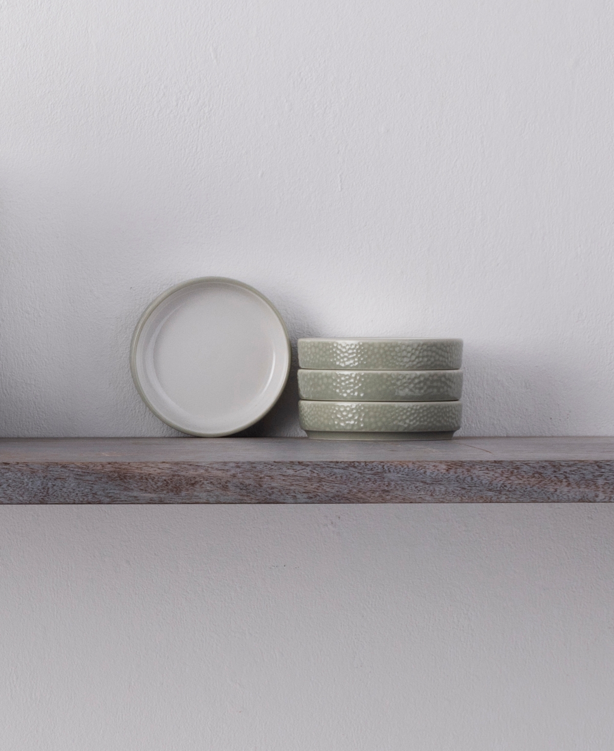 Noritake Colortex Stone Stax Mini Plates, Set Of 4 In Green