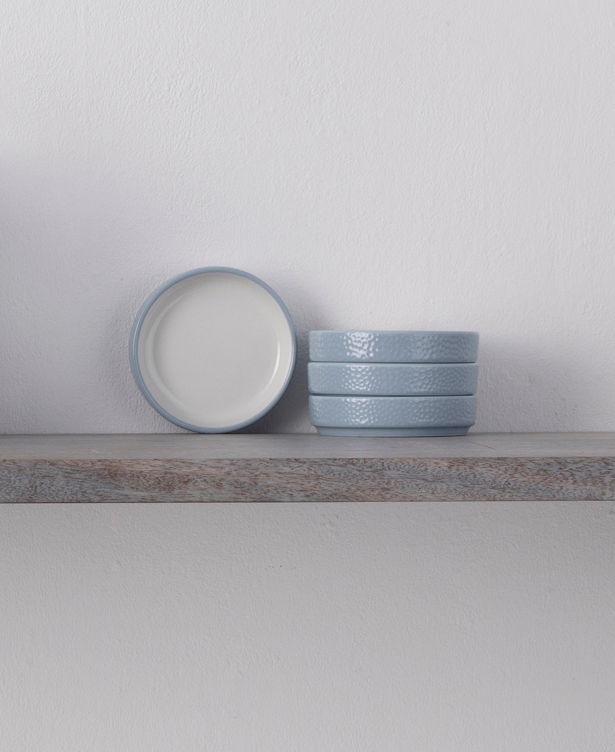 Noritake Colortex Stone Stax Mini Plates, Set Of 4 In Blue