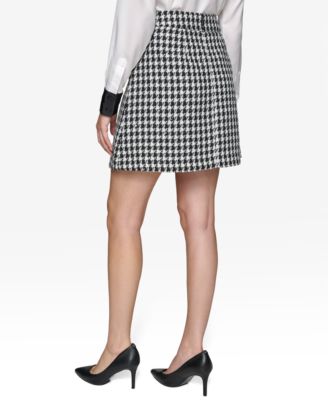 Women's Houndstooth Miniskirt