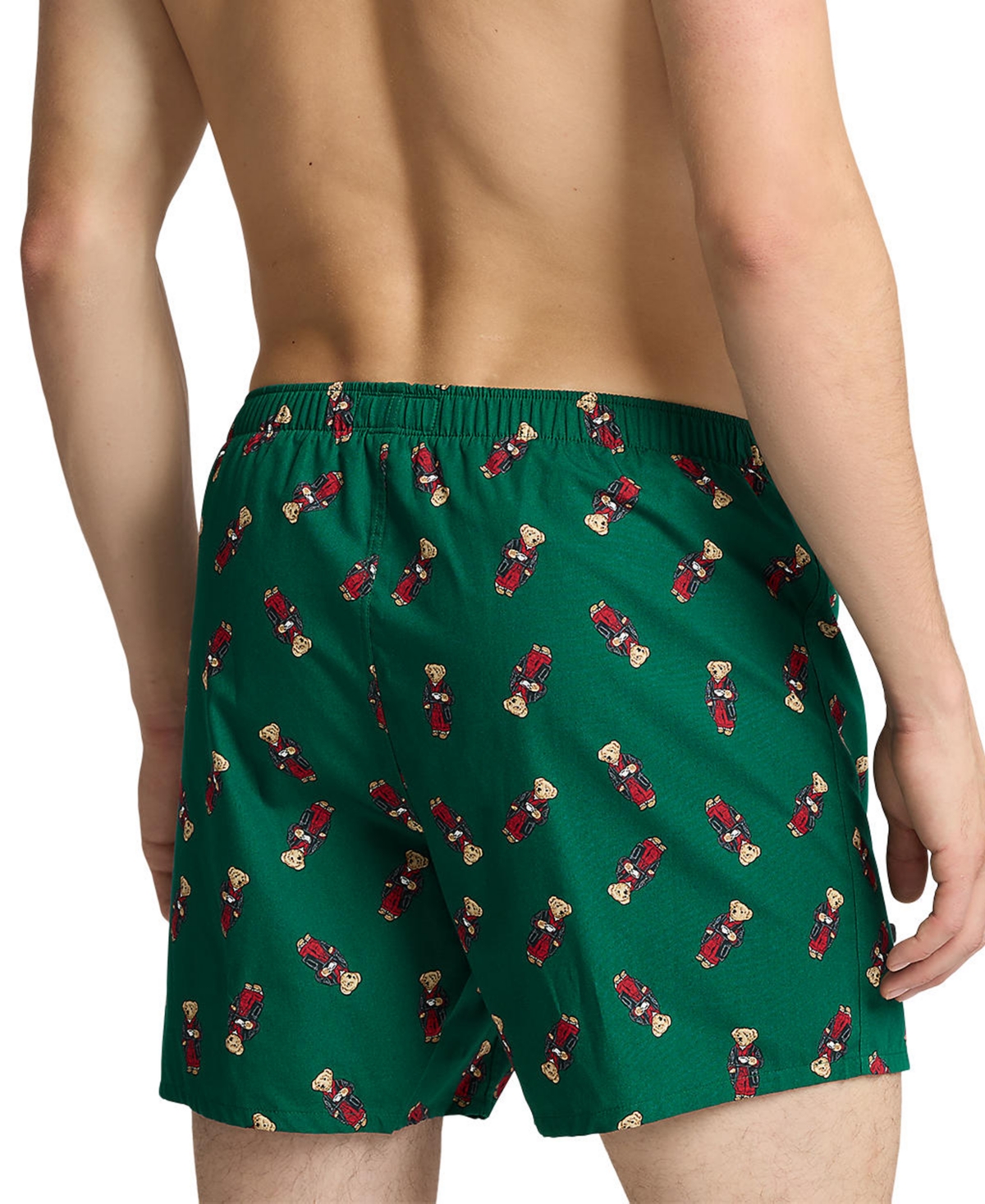Polo Ralph Lauren Men's Polo Bear Print Woven Boxers -FALL MORNING ROBE BEAR