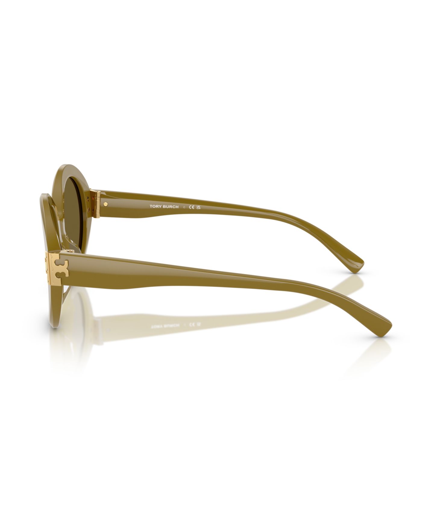 Женские солнцезащитные очки Tory Burch Sunglasses TY7210U, цвет: Чёрный / Слоновая кость — фото 7