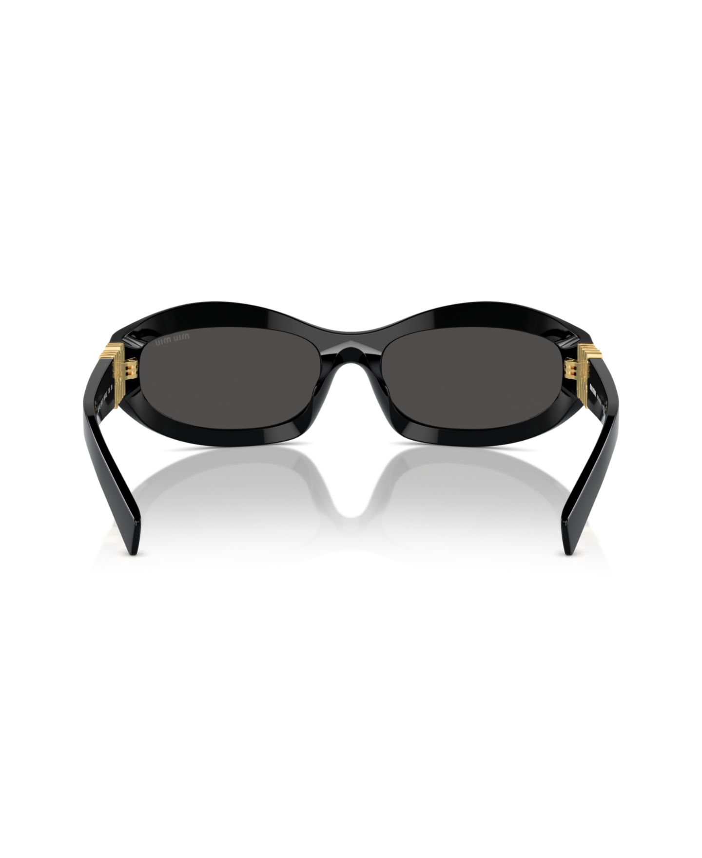 Женские солнцезащитные очки MIU MIU Sunglasses MU 14ZS, цвет: Чёрный — фото 4
