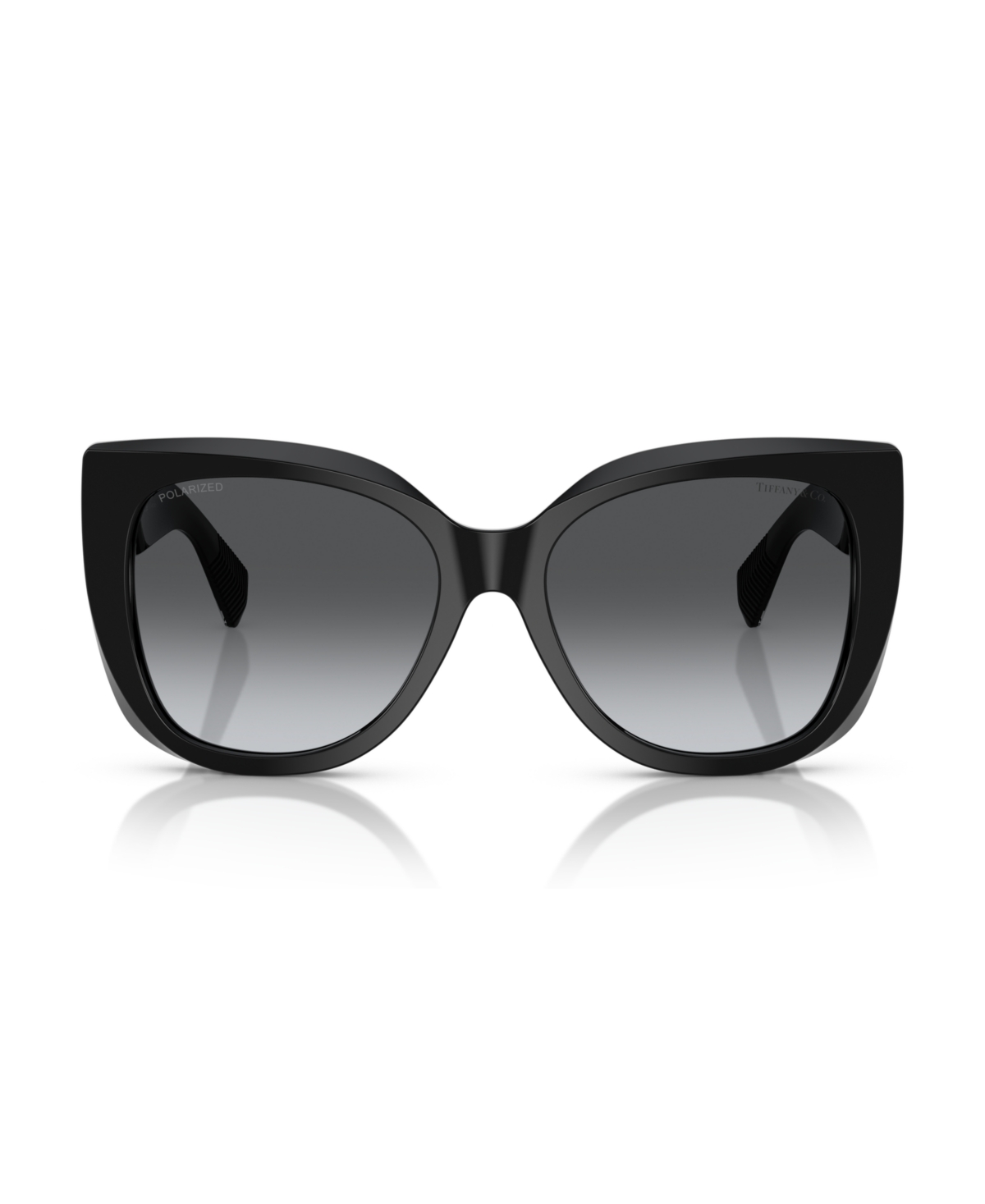 Tiffany & Co Tiffany Polar Grey Gradient Cat Eye Ladies Sunglasses Tf4229f 8001t3 55 In Black