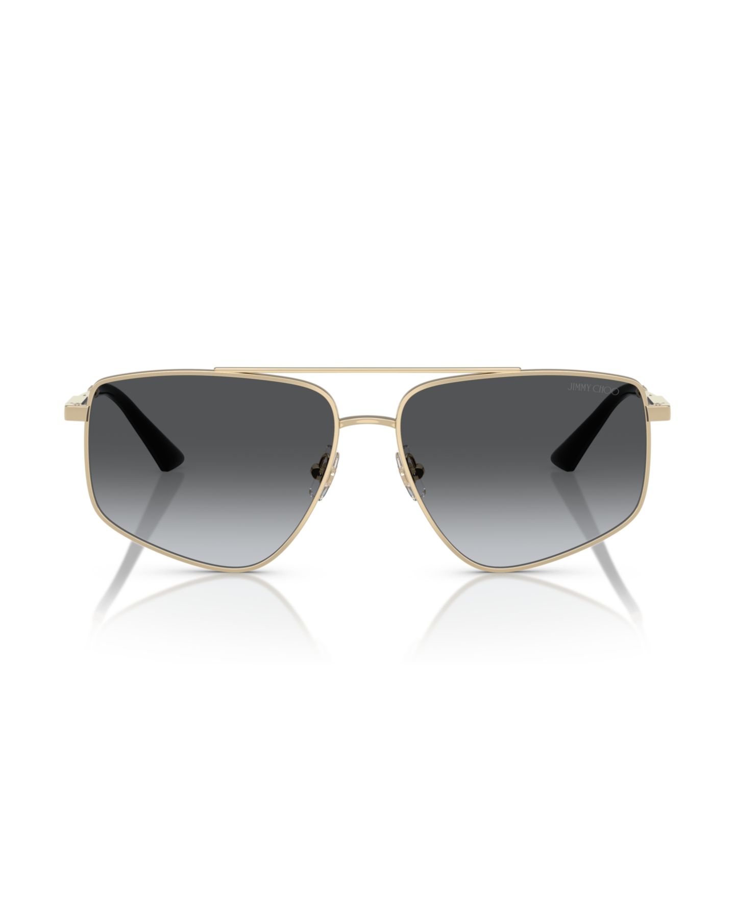 Женские солнцезащитные очки Jimmy Choo Polarized Sunglasses, JC4011, цвет: Бледный золотой — фото 2