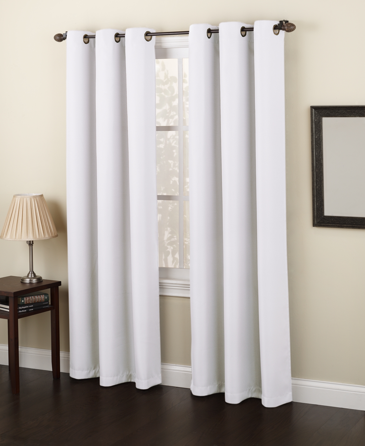 Montego Casual Textured Semi-Sheer Grommet Curtain Panel