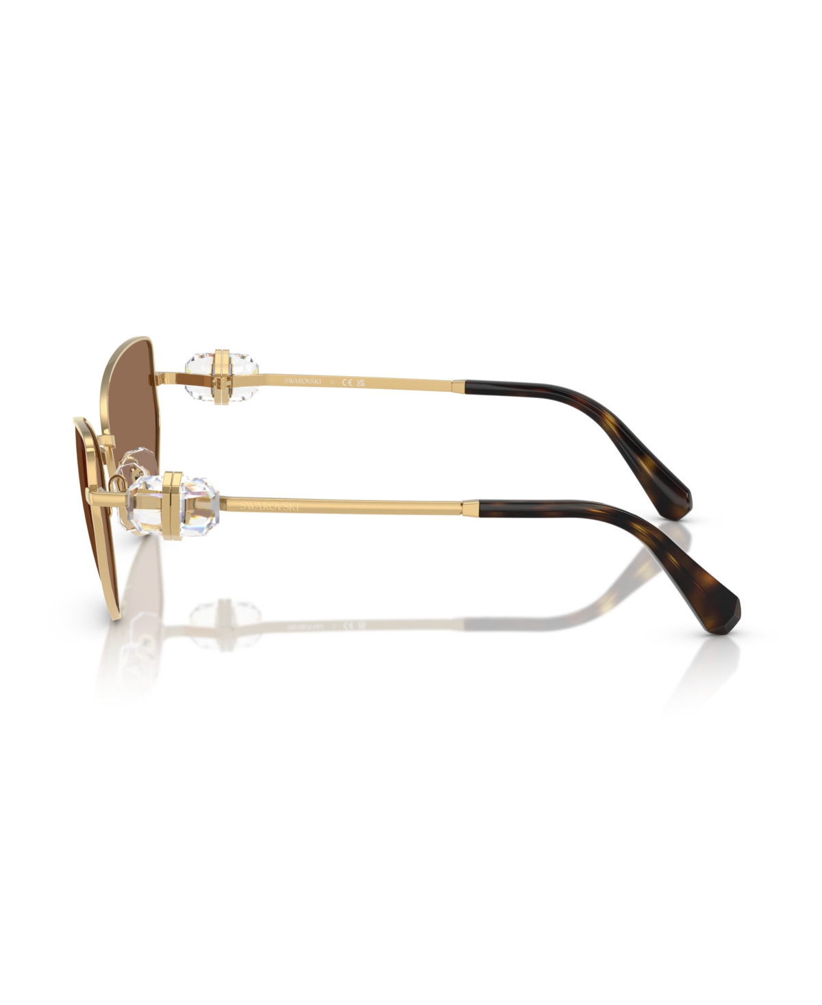 Swarovski Sk 7003 400473 57mm Womens Irregular Sunglasses In Gold