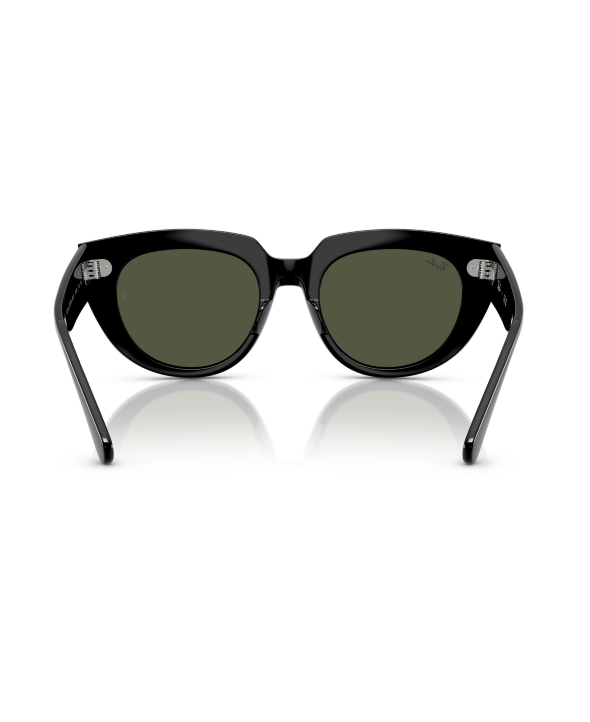 Ray Ban Doreen Sunglasses Black Frame Green Lenses 52-20 In Black