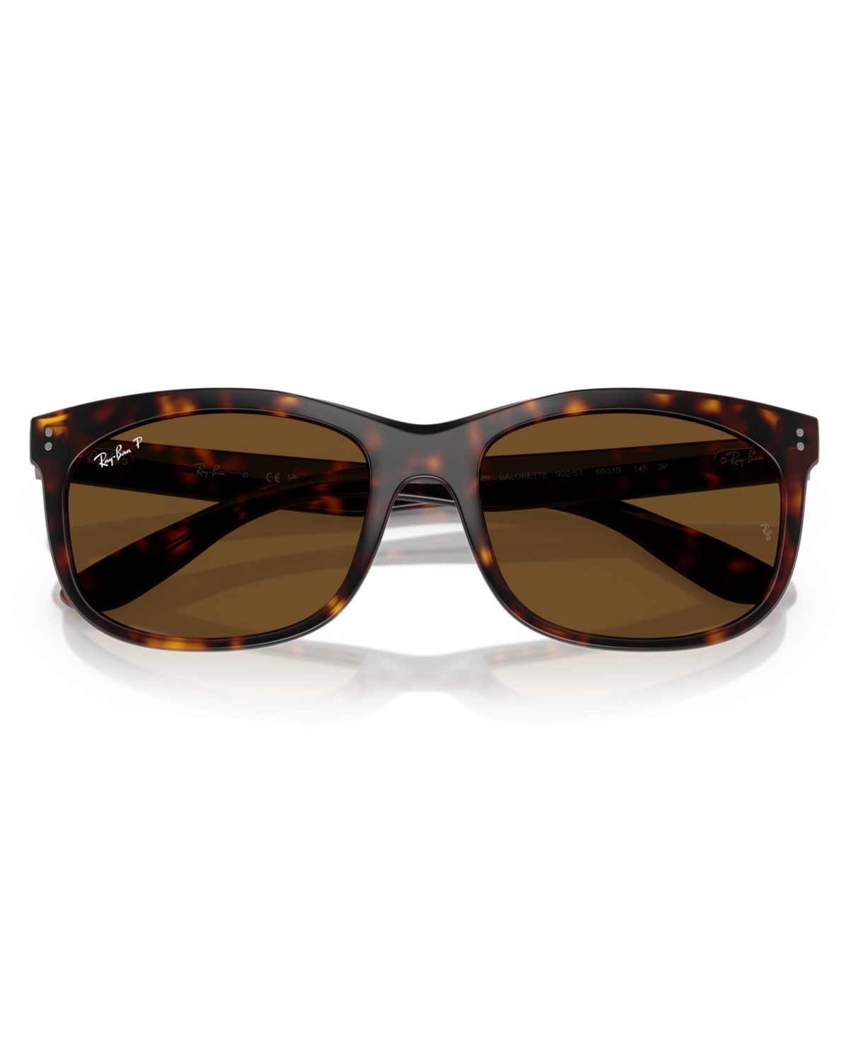 Ray Ban Unisex Polarized Balorette Sunglasses, Rb2389 In Havana