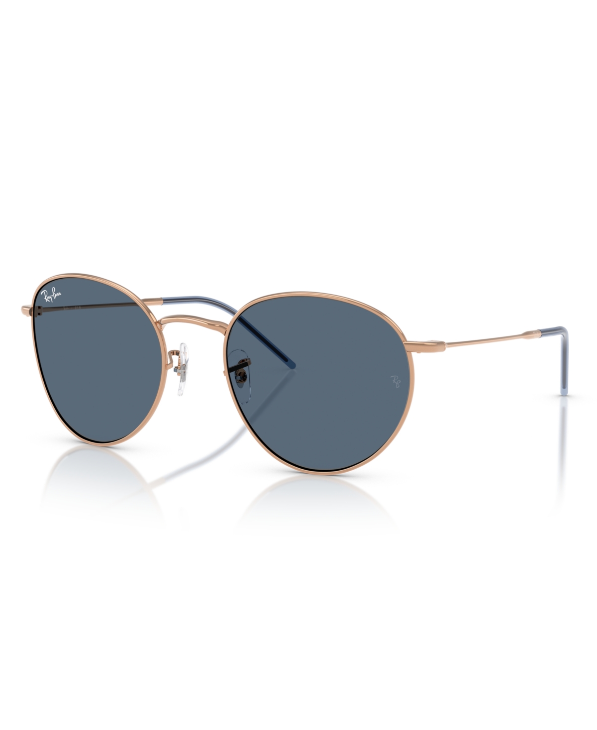Ray Ban Unisex Round Reverse Sunglasses, Rbr0103s In Rosegold