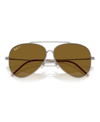 Unisex Aviator Reverse Polarized Sunglasses, RBR0101S