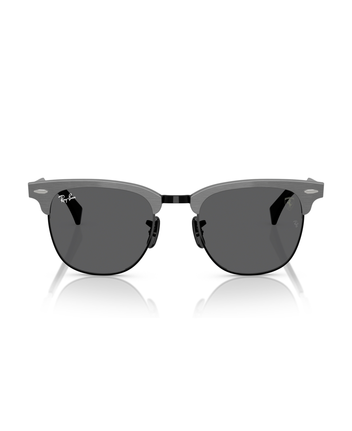 Ray Ban Unisex Polarized Sunglasses, Rb3807m In Brushed Gray On Black