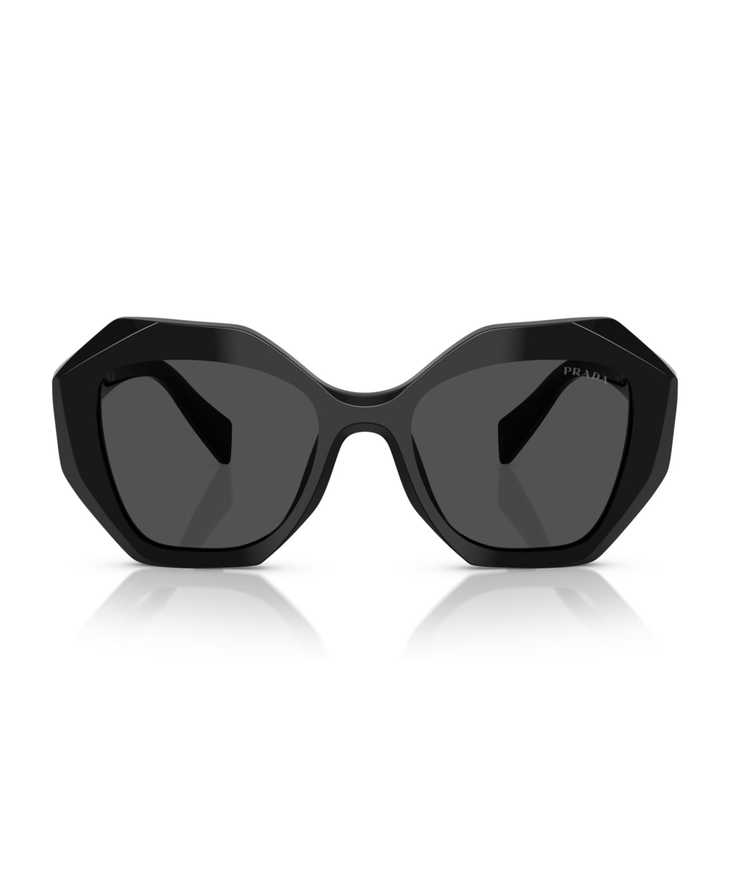 Женские солнцезащитные очки PRADA Symbole Irregular Sunglasses, PR 16WS, цвет: Чёрный — фото 2