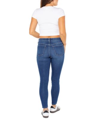 Juniors' Mid Rise Skinny Ankle Jeans
