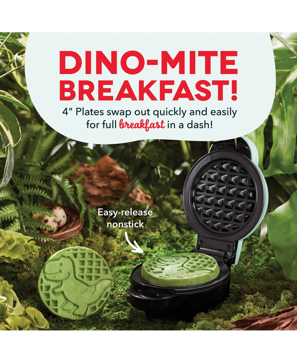 Shop Dash Multimaker Waffle & Griddle Mini System With Removable Plates In Aqua