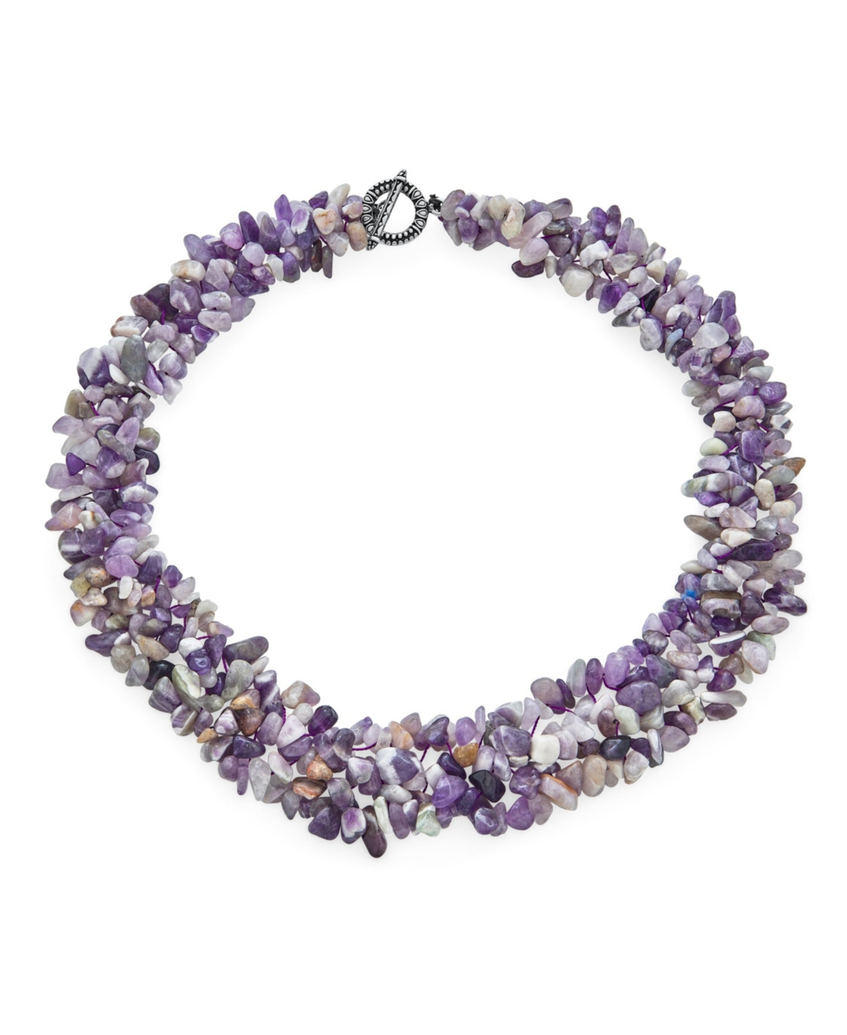 Bling Jewelry Big Chunky Chips Cluster Multi Strand Statement Bib Collar Necklace For Women