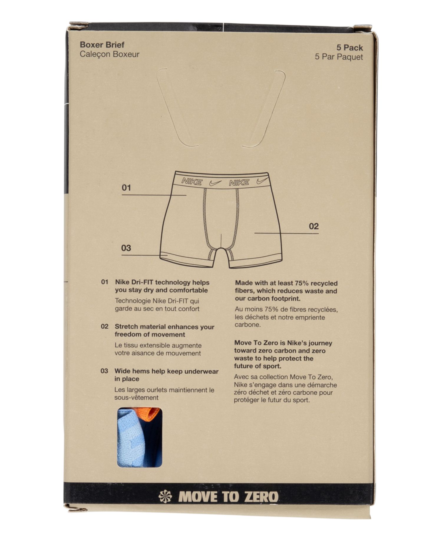 Нижнее белье-боксеры из полиэстера Dri-FIT Color Pop Boxer Briefs для больших мальчиков, 5 упаковок