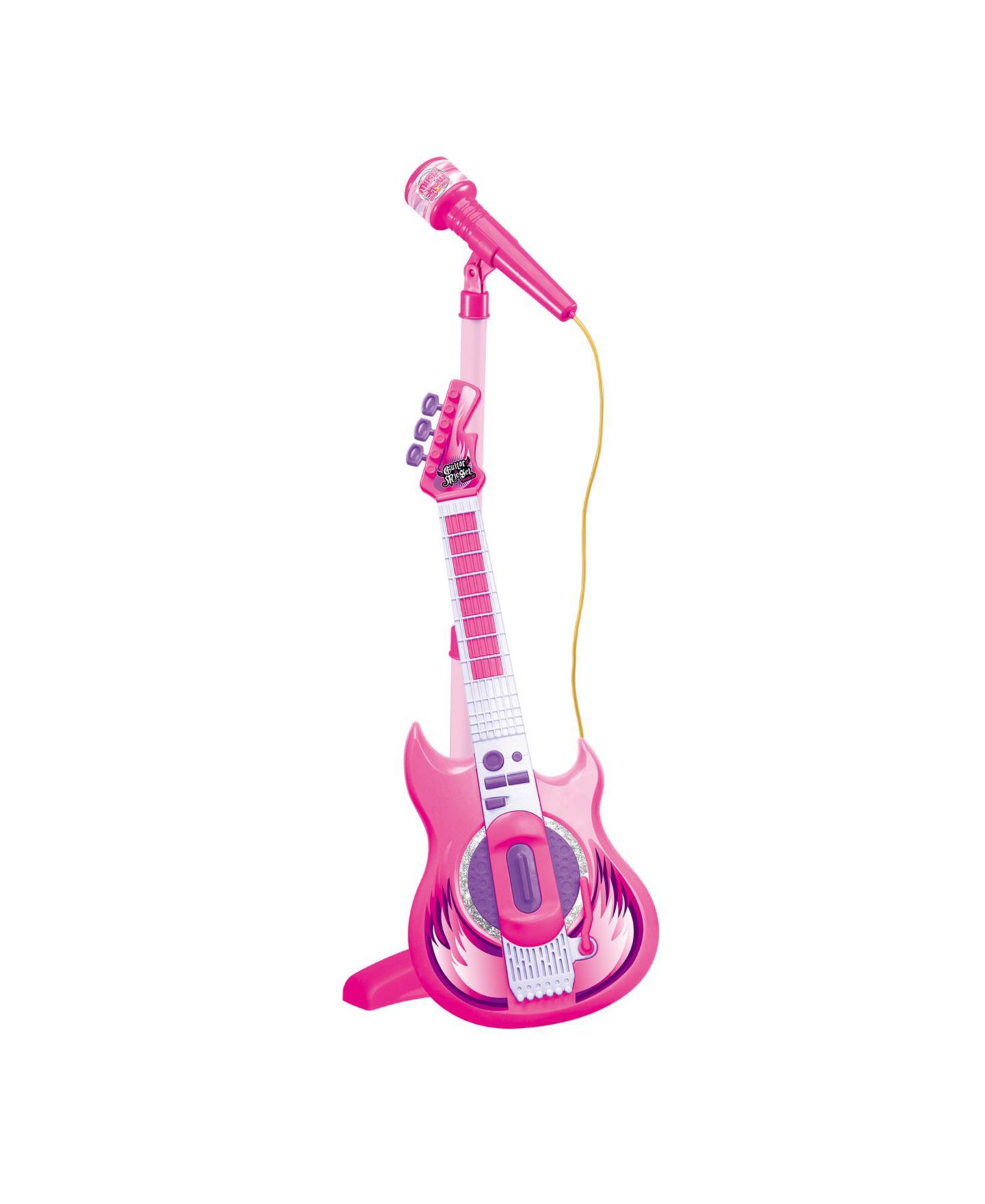 Детские игрушки Contixo Adjustable Stand 3-Piece Guitar and Microphone Set, Ages 3+ — фото 1
