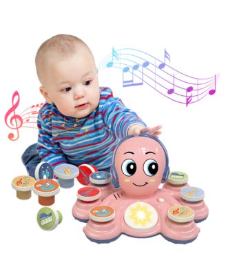 Rock Octopus, Interactive Musical Toys for Toddlers - Pink