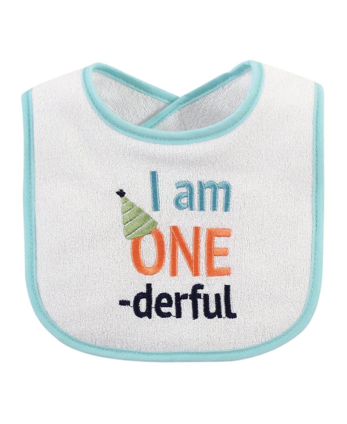 Hudson Baby Baby Girls and Boys Holiday Terry Drooler Bibs with Fiber Filling, Pack of 12