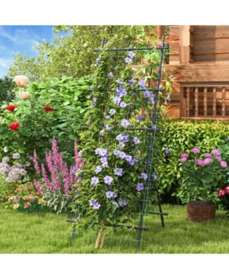 74 Inch Tall Garden Trellis for Flower Vine Vegetable Fruit Pea