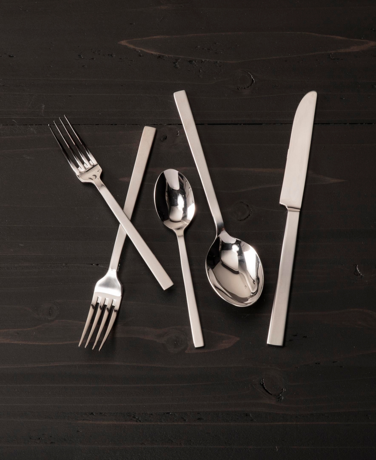 Fortessa Viggo Satin 40-pc. Flatware Set, Service For 8 In Stainless Steel