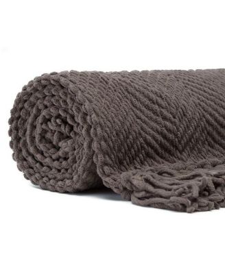 Premium Textured Knit Soft Cozy Blanket, Thrown