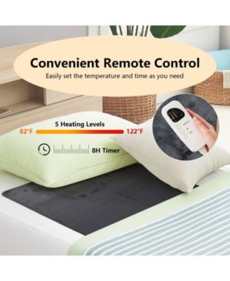 Electric Heated Mattress Pad with 5 Heating Levels and Overheat Protection