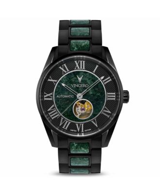 Mens Marble Automatic Watch with Italian Marble Inlay