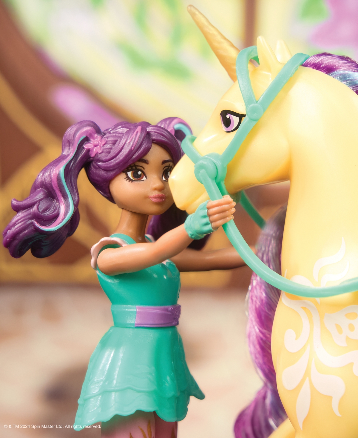 UNICORN ACADEMY AVA LEAF SET WITH 2 RIDING ACCESSORIES TOYS 
