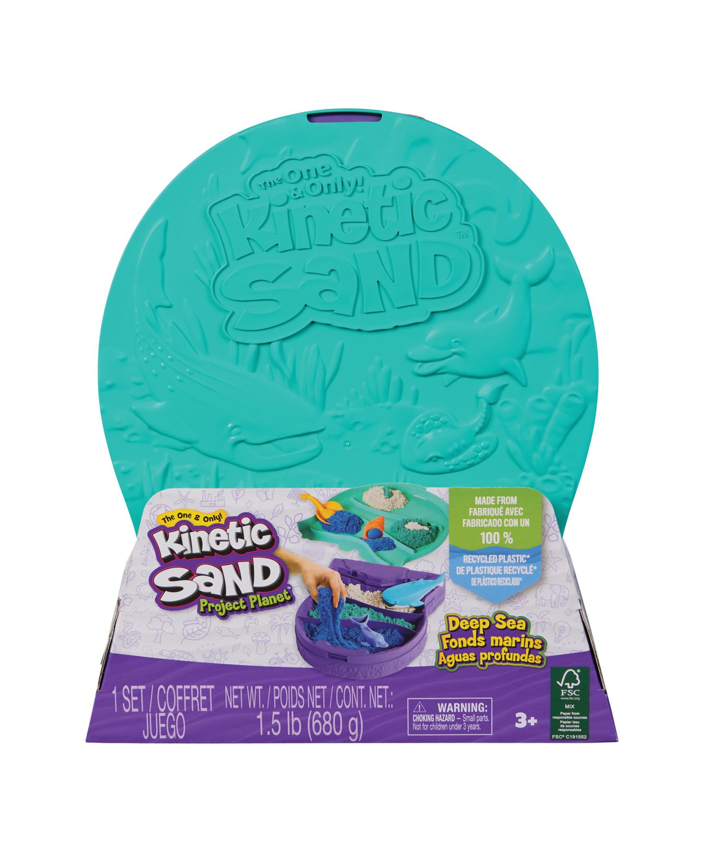 Детские игрушки Kinetic Sand Project Planet Deep Sea Sensory Toys — фото 8