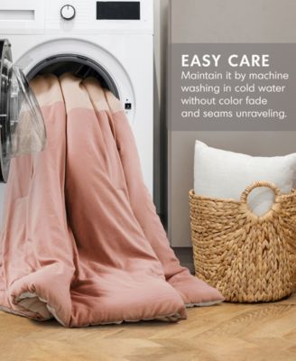 Miro Soft Washed Color Block 2-Pc. Comforter Set, Twin/Twin XL