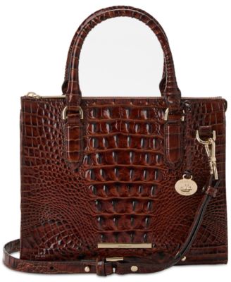 Anywhere Convertible Melbourne Embossed Leather Satchel