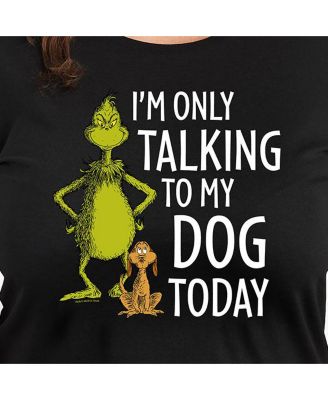 Plus Size Grinch Dog Graphic T-shirt