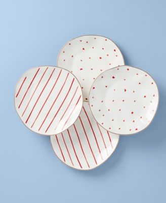 Garnet Bay Dessert Plates, Set of 4