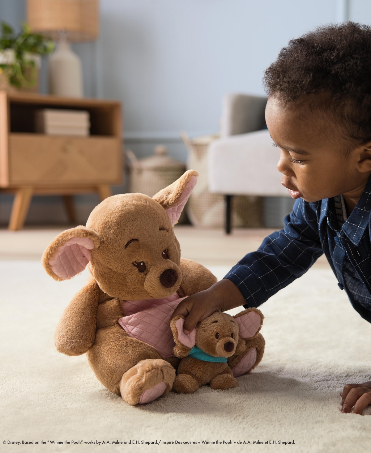 Gund Disney Official Kanga And Roo Oh So Snuggly Plush In Multi Color