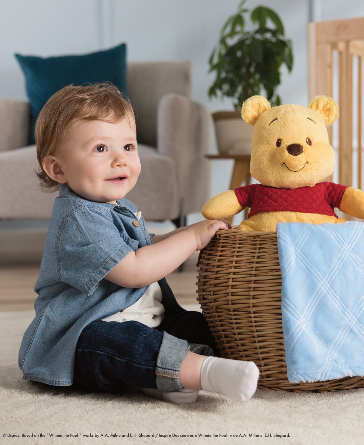 Gund Disney Official Winnie The Pooh Oh So Snuggly Plush In Multi Color