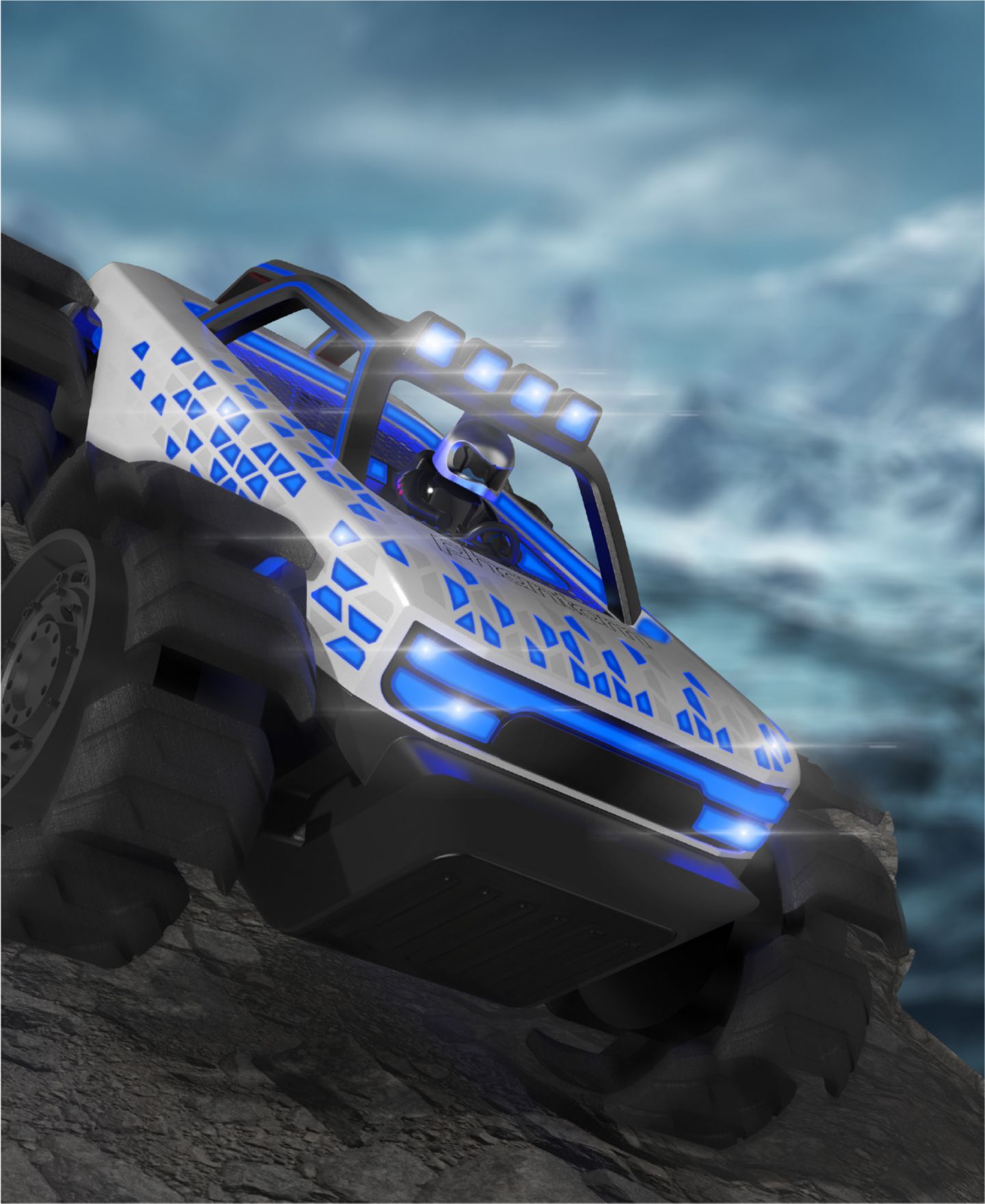 Детская игрушка Sharper Image Phantom Crawler Remote Control Light-Up Truck — фото 5