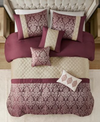 Lily Jacquard 6-Pc. Comforter Set, King/California King