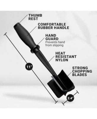 Stainless Steel Meat Chopper – Ground Beef & Hamburger Smasher Too