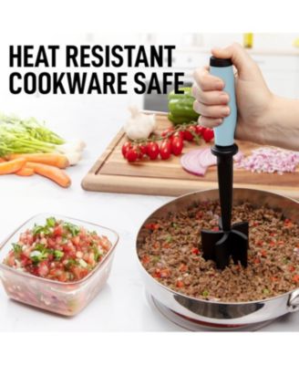 Stainless Steel Meat Chopper – Ground Beef & Hamburger Smasher Too