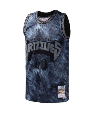 Men's Mike Bibby Black Vancouver Grizzlies Hardwood Classics 1998/99 Tie-Dye Swingman Jersey